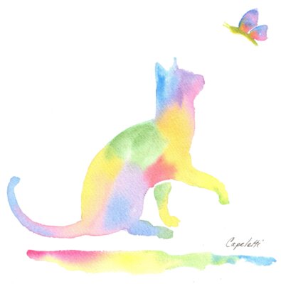 Cat and Butterfly